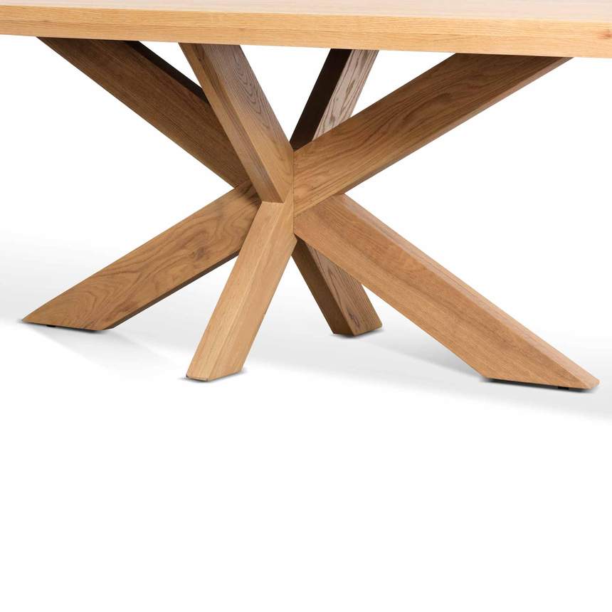 2.2m Wooden Dining Table - Distress Natural