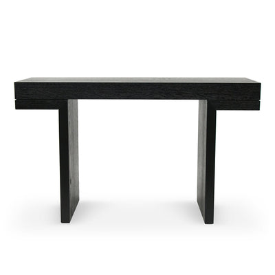 1.3m Console Table - Textured Expresso Black
