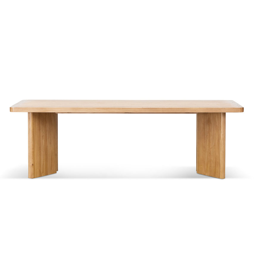 2.4m Elm Dining Table - Natural