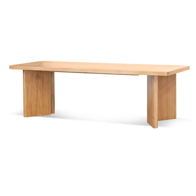 2.4m Elm Dining Table - Natural