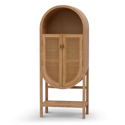 65.5cm Rattan Door Cabinet - Natural