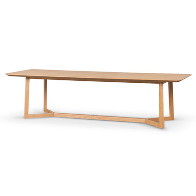 2.95m Wooden Dining Table - Natural