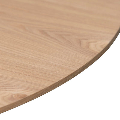 1.2m Round Wooden Dining Table - Natural