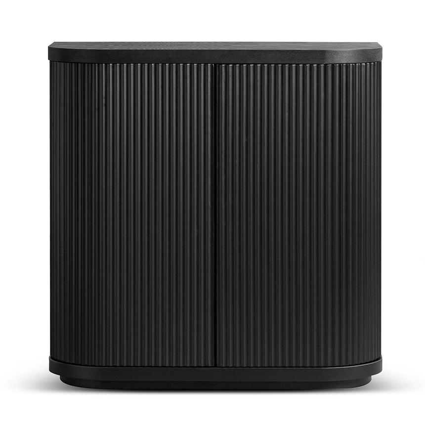 100cm Wooden Storage Cabinet - Black