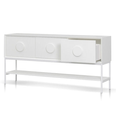 1.8m Console Table - White