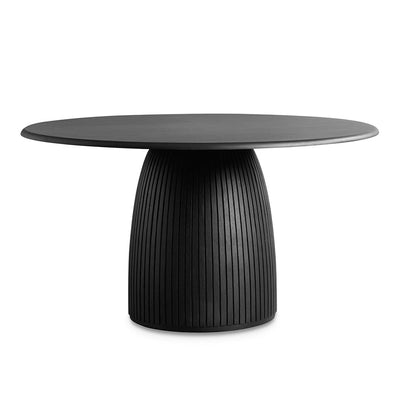 1.4m Round Dining Table - Full Black