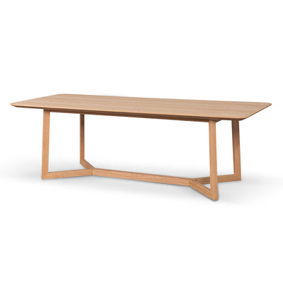 2.4m Wooden Dining Table - Natural