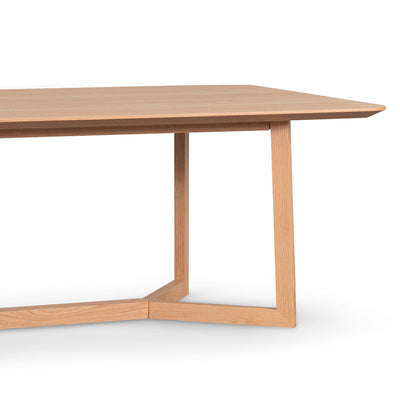2.4m Wooden Dining Table - Natural