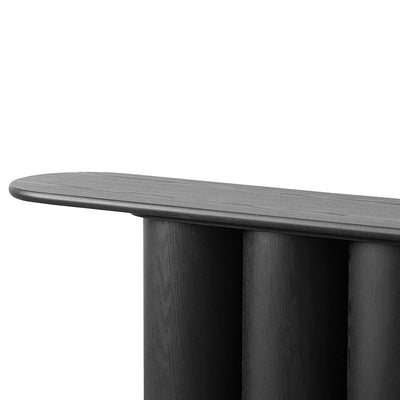 1.7m Console Table - Full Black