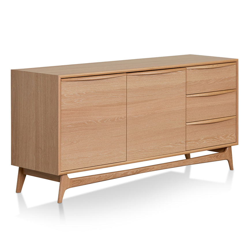 Wide Sideboard Unit with Drawers - Natural Oak