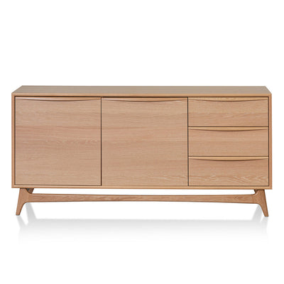 Wide Sideboard Unit with Drawers - Natural Oak