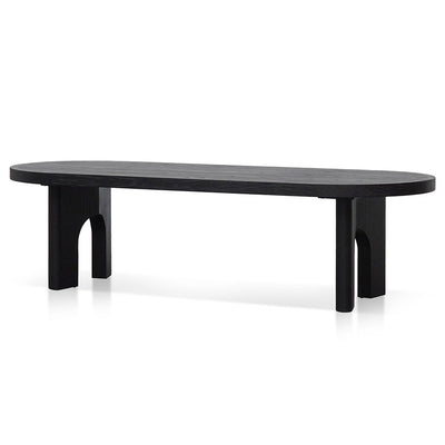2.8m oval dining table - Black