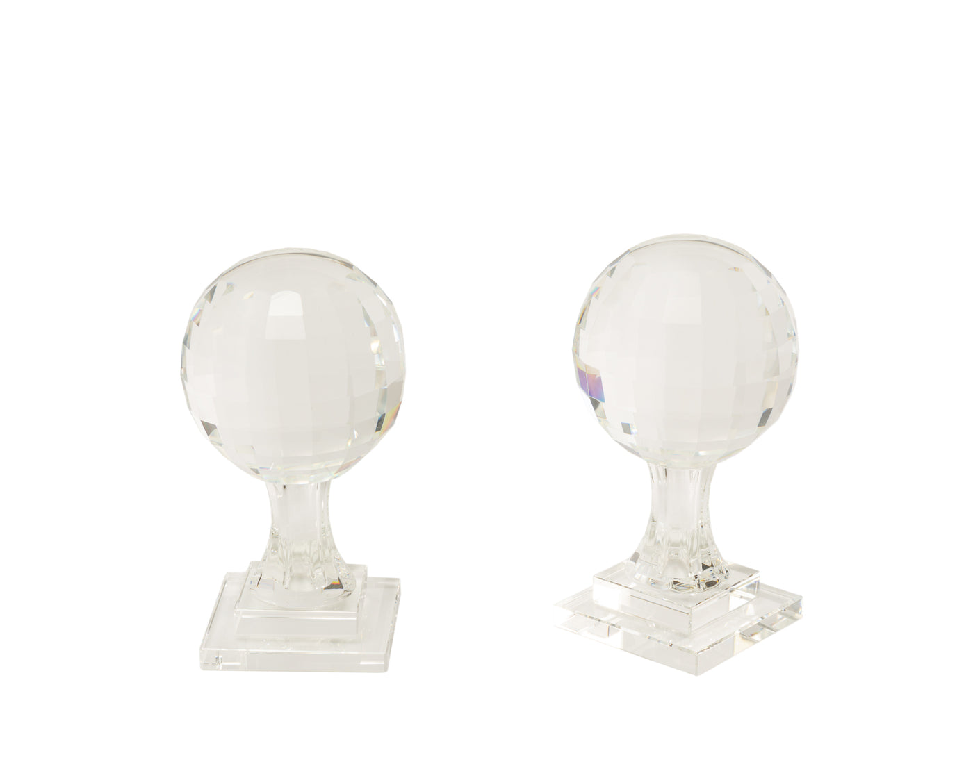 Crystal Glass Bookends – Set of 2
