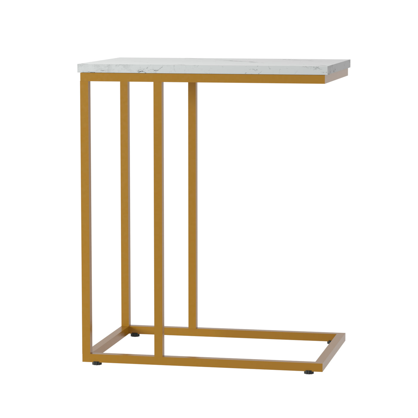 Artiss Sofa Table - Wooden Table Marbel