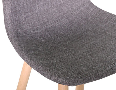 Ara Chair - Natural - Charcoal Fabric