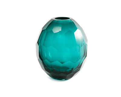Glass Vase Teal- Small