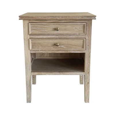 Partrack Side Table White Washed Oak