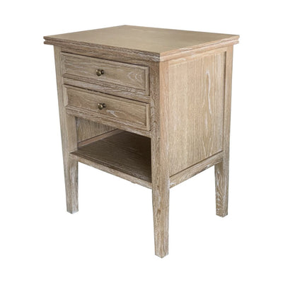 Partrack Side Table White Washed Oak