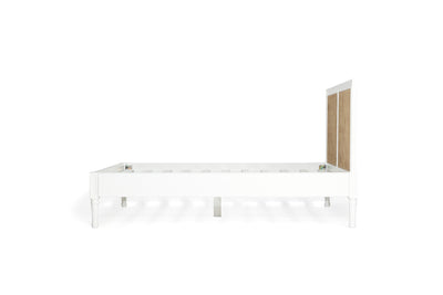 Daydream Cane Bed - King Size - Low End - White