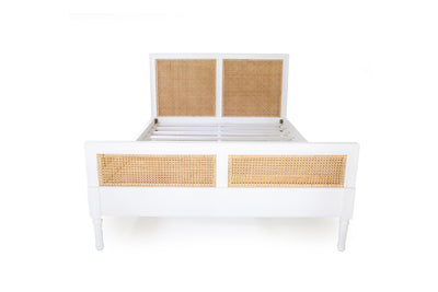 Daydream Cane Bed - Double - White