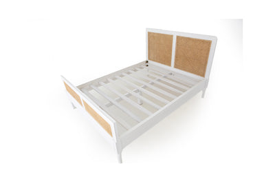 Daydream Cane Bed - King Size - White
