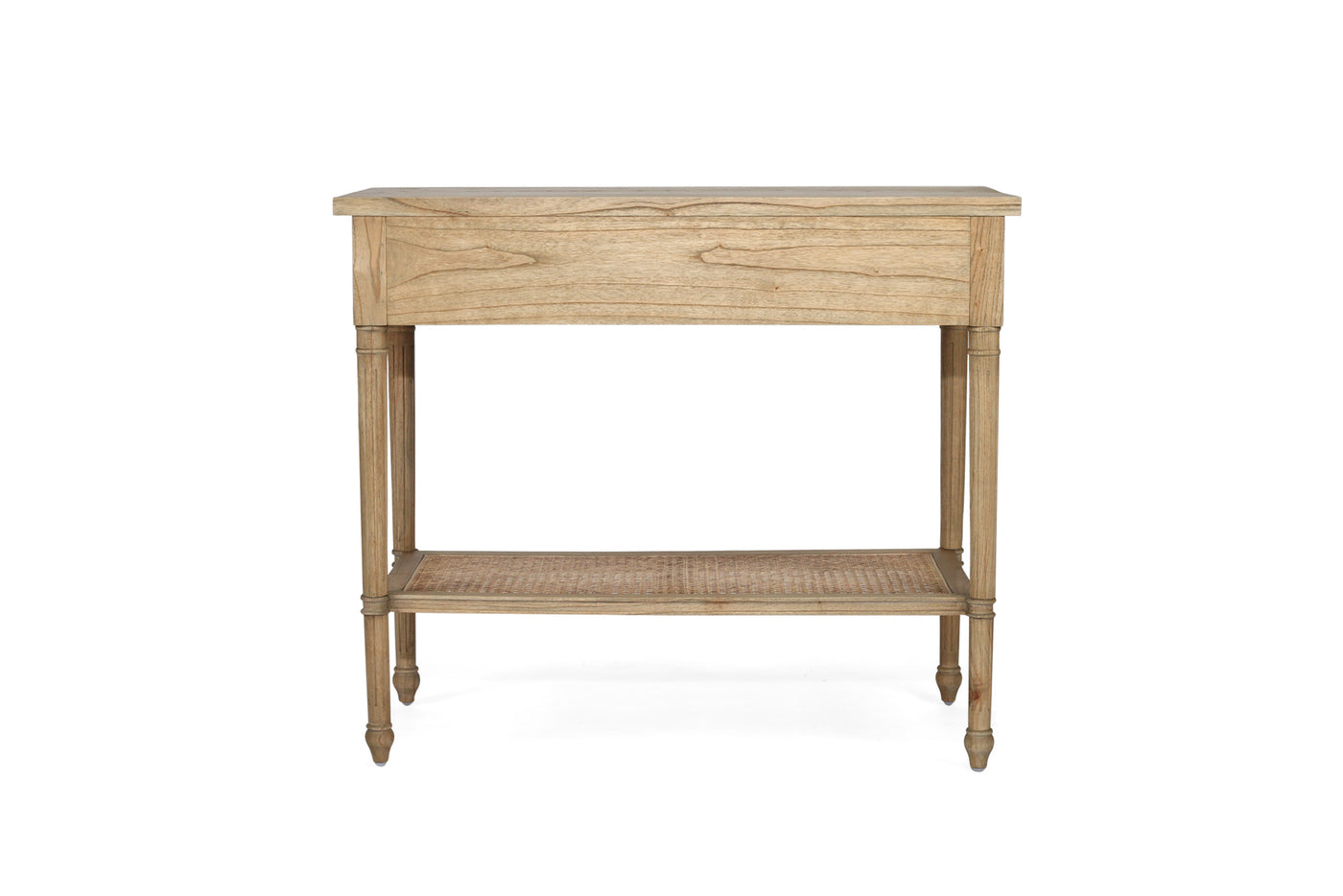 Daydream Cane Console Table - Weathered Oak - 100cm