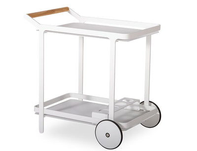 Imola Outdoor Bar Cart - White