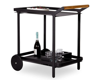 Imola Outdoor Bar Cart - Black
