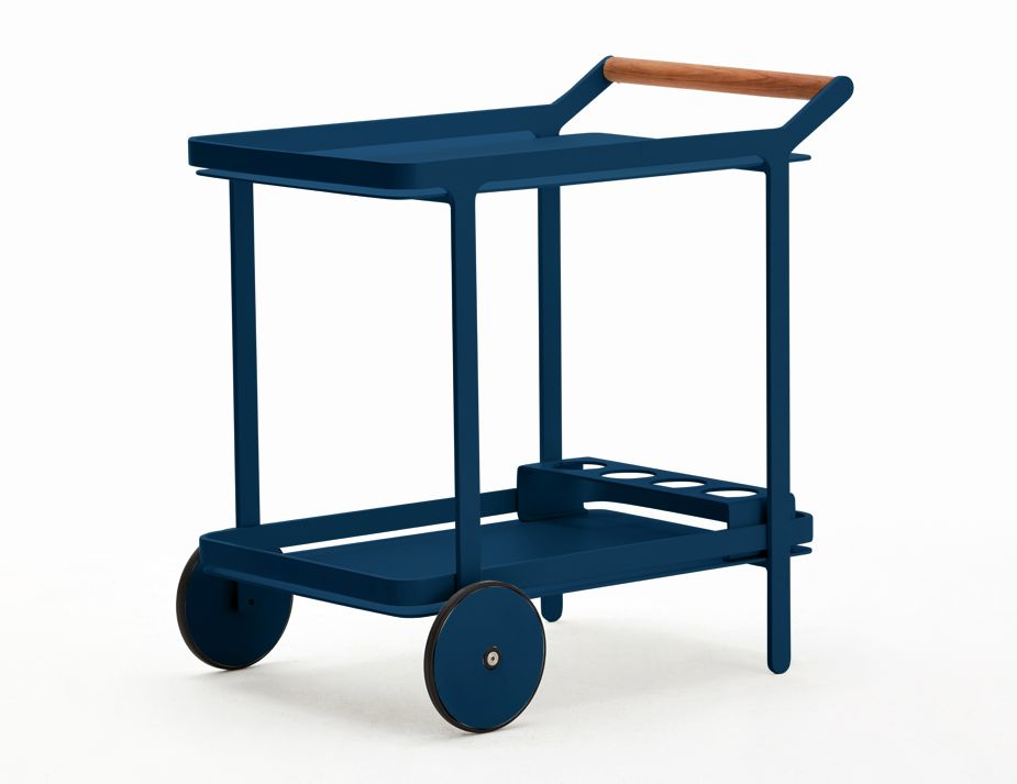 Imola Outdoor Bar Cart - Midnight Blue