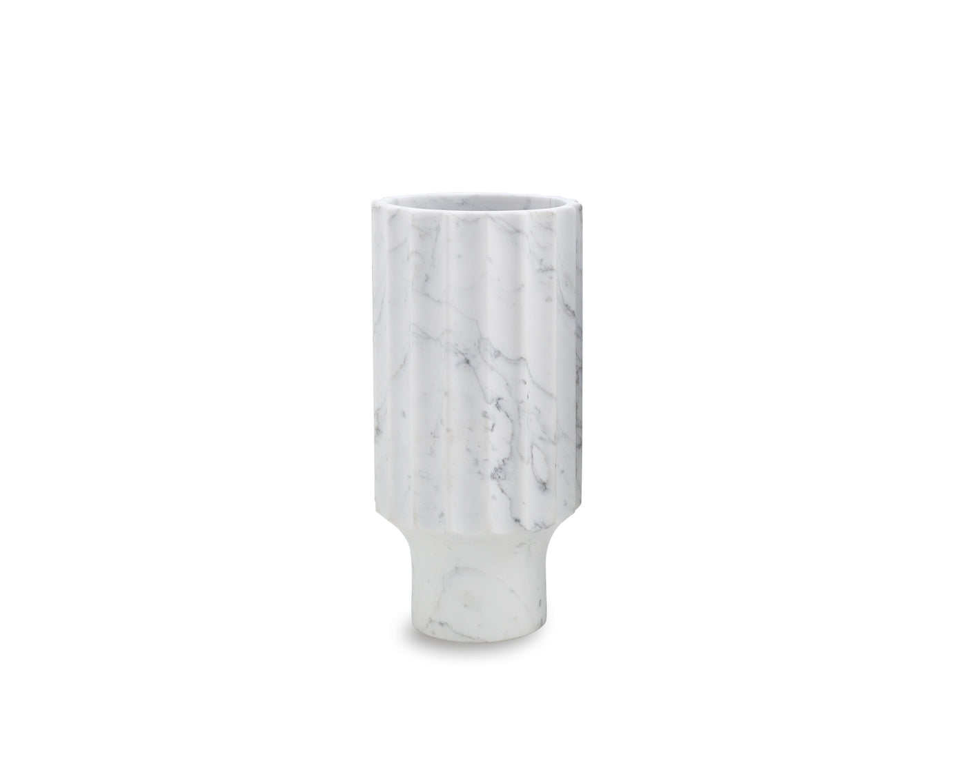 Marmo Fluted Vase II