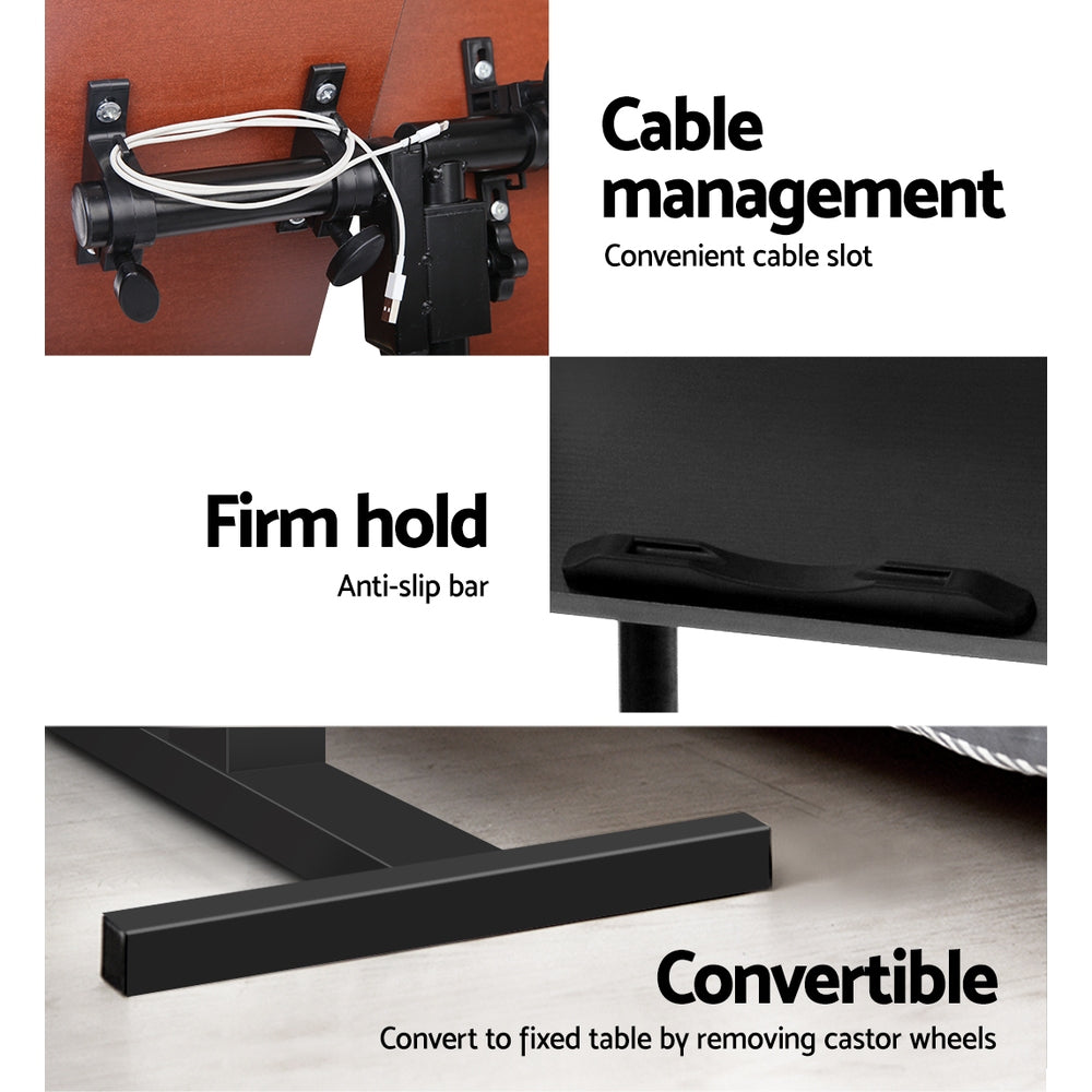 Laptop Table Desk Adjustable Stand - Black