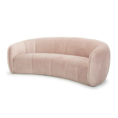 3 Seater Fabric Sofa - Blush