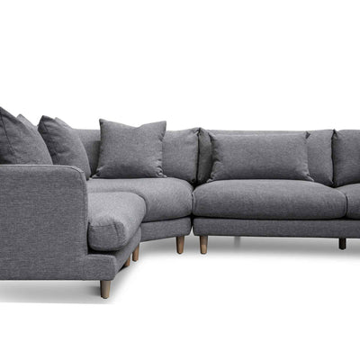 Left Return Modular Sofa - Graphite Grey