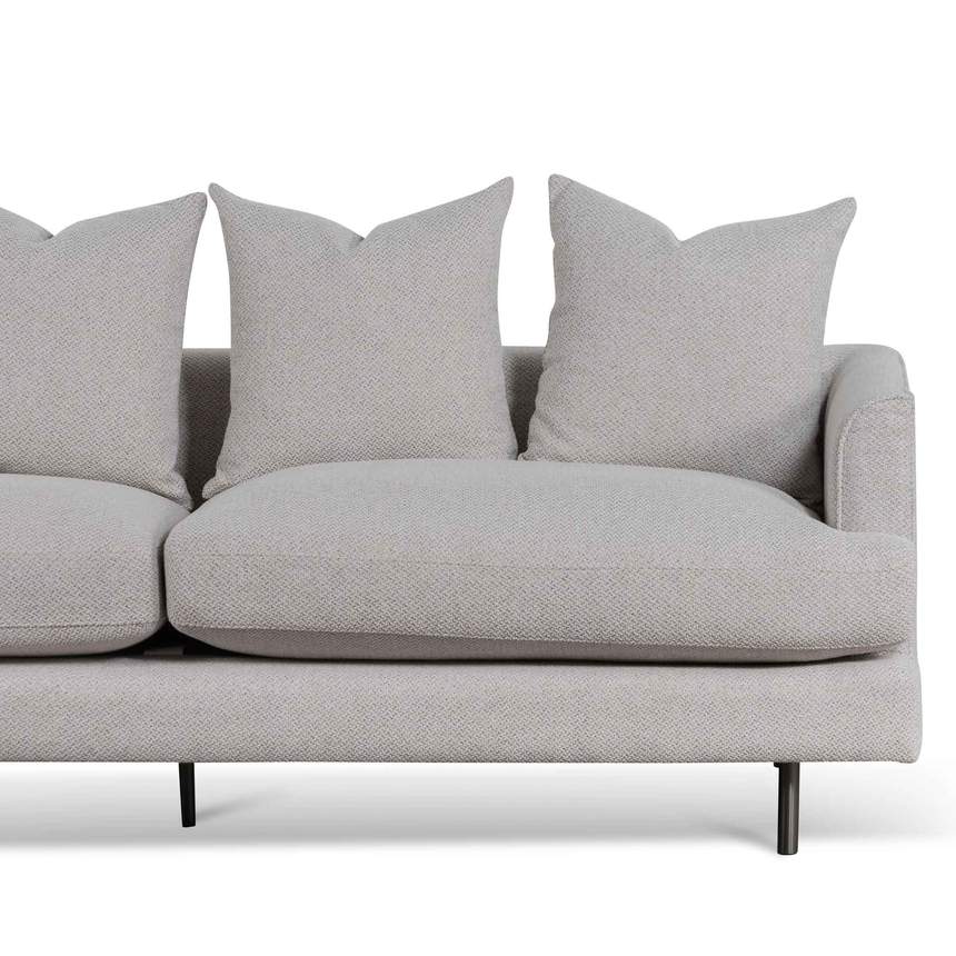 3 Seater Sofa - Sterling Sand with Black Legs