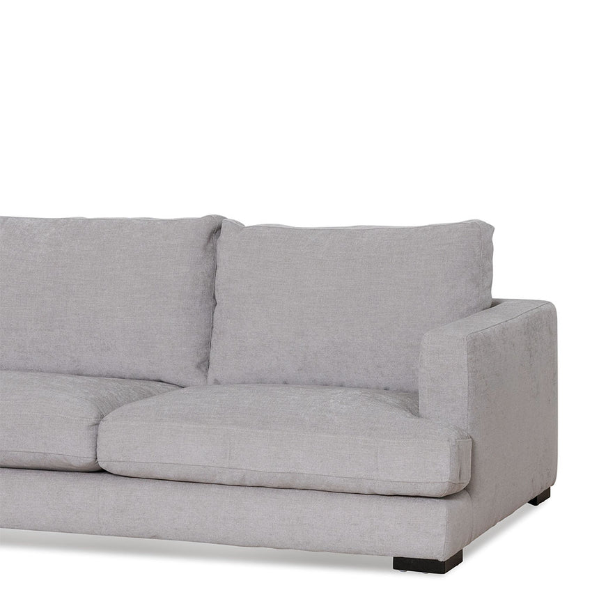 4 Seater Fabric Left Chaise Sofa - Oyster Beige