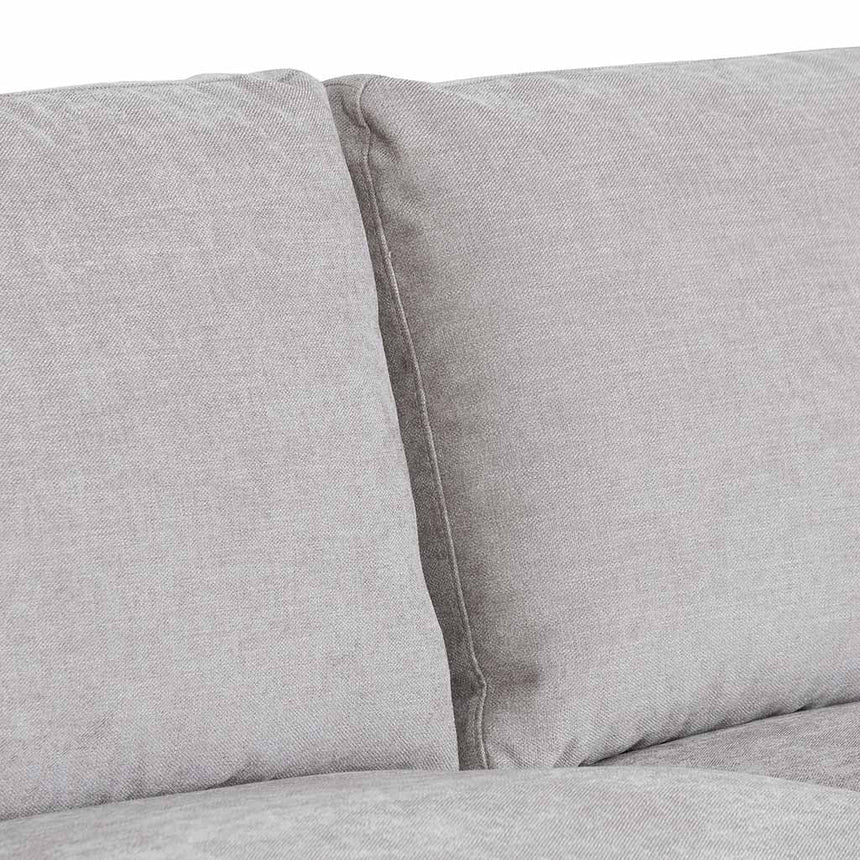 4 Seater Fabric Right Chaise Sofa - Oyster Beige