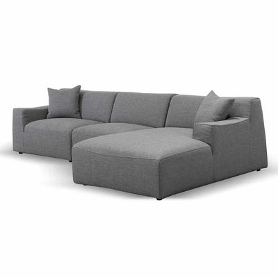 3 Seater Right Chaise Sofa - Noble Grey