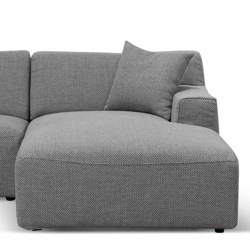 3 Seater Right Chaise Sofa - Noble Grey