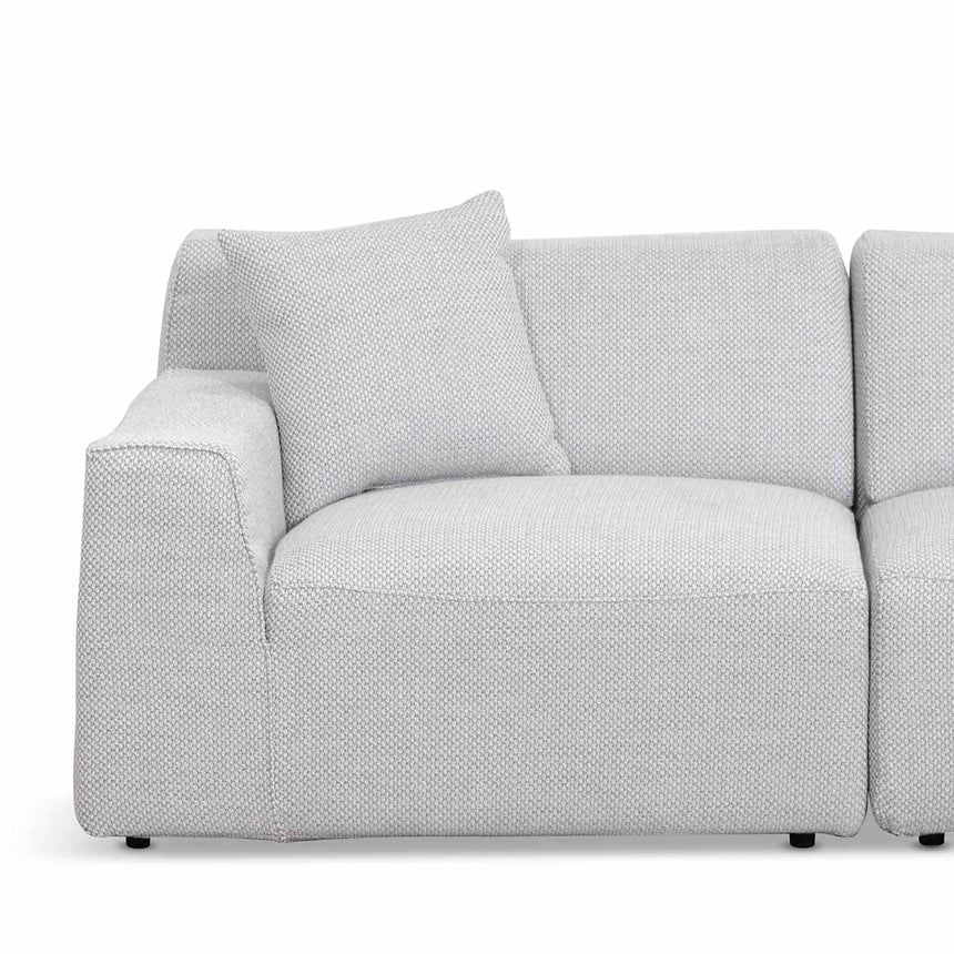3 Seater Right Chaise Sofa - Passive Grey