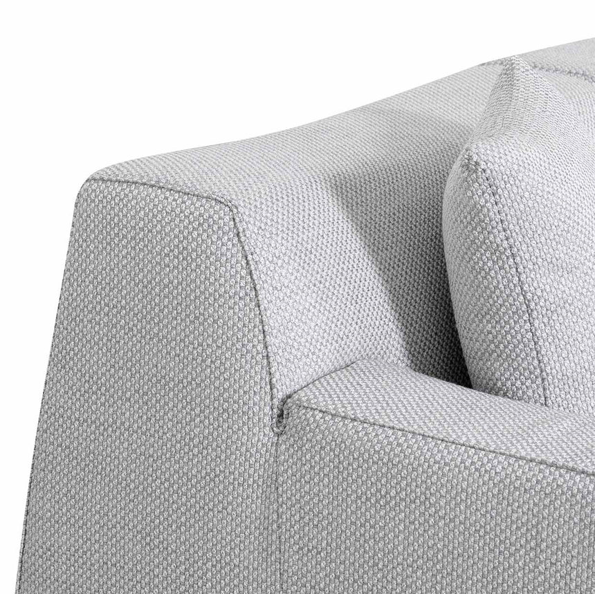 3 Seater Left Chaise Sofa - Passive Grey