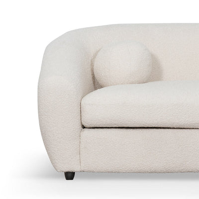 4 Seater Sofa - Ivory White Boucle