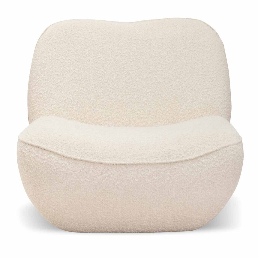 Lounge Chair - Ivory White Boucle