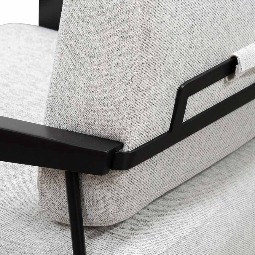 Fabric Lounge Chair - Silver Grey