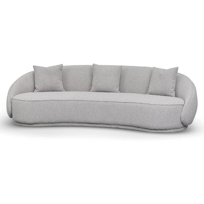 Velvet 4 Seater Sofa - Ash Grey Boucle