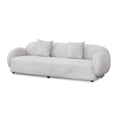 3 Seater Fabric Sofa - Salt White