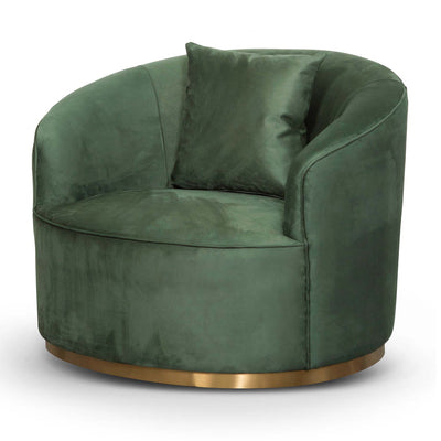 Armchair - Dark Green Velvet
