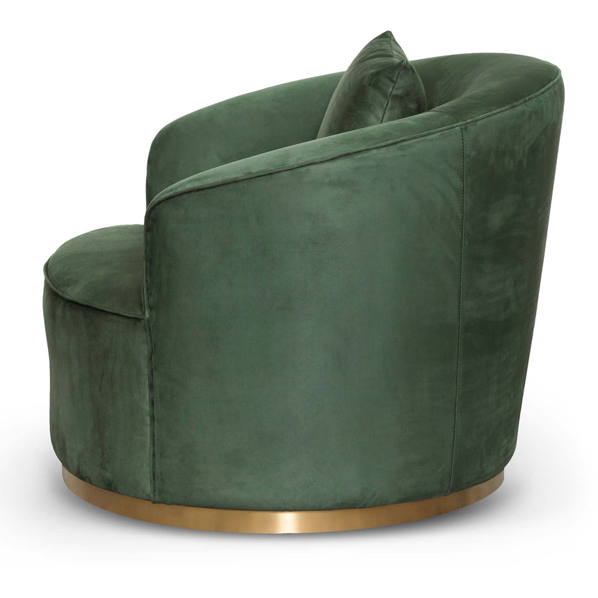 Armchair - Dark Green Velvet