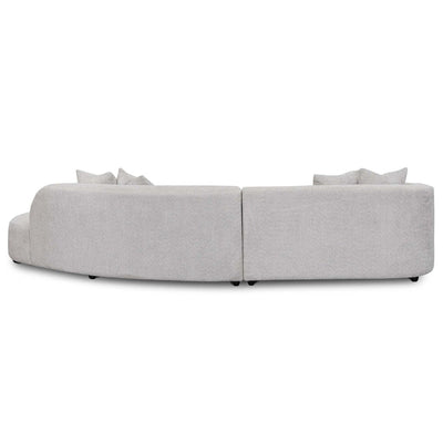 Right Chaise Sofa - Light Grey Fleece