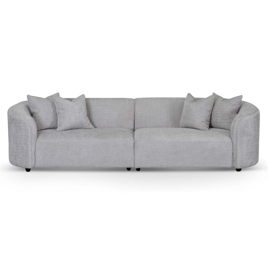 4 Seater Sofa - Light Grey Fleece