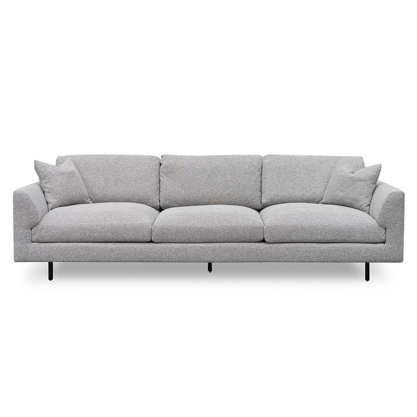 4 Seater Fabric Sofa - Sterling Charcoal